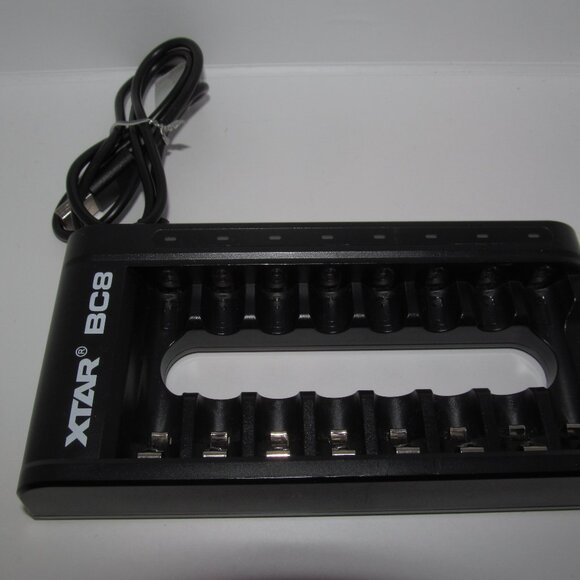 XTAR BC8 Battery Charger 8 Slots for 1.2v NIMH AA & AAA Batteries with Cable - Picture 1 of 2